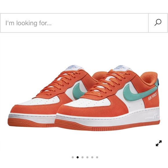 Nike Air Force 1 Low '07 LV8 Athletic Club White Orange DH7568-800 Sneakers 10.5 - Picture 6 of 7